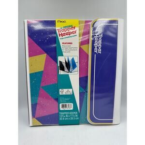 Mead Original Trapper Keeper Retro Binder Portfolio Folders Geometric Shapes